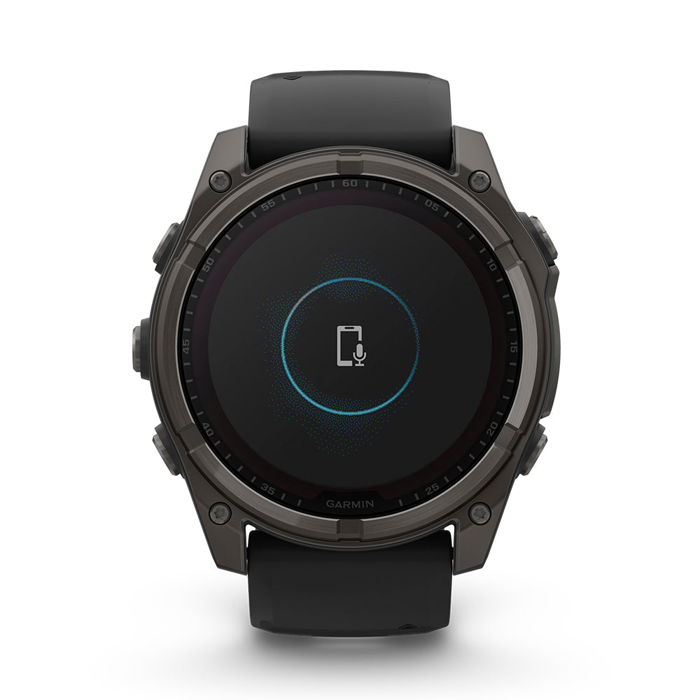 Relógio Garmin fēnix ® 8X Safira Solar Titânio Cinza Carbono e Preto