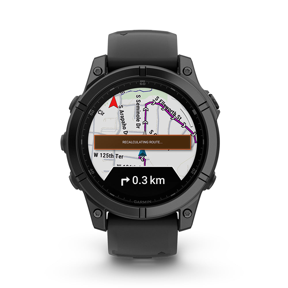 Relógio Garmin Fênix ® E Aço Cinza Ardósia e Preto