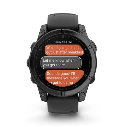 Relógio Garmin Fênix ® E Aço Cinza Ardósia e Preto