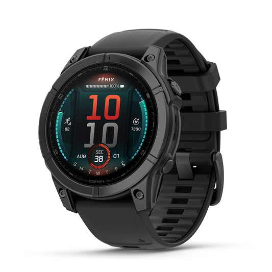 Relógio Garmin Fênix ® E Aço Cinza Ardósia e Preto