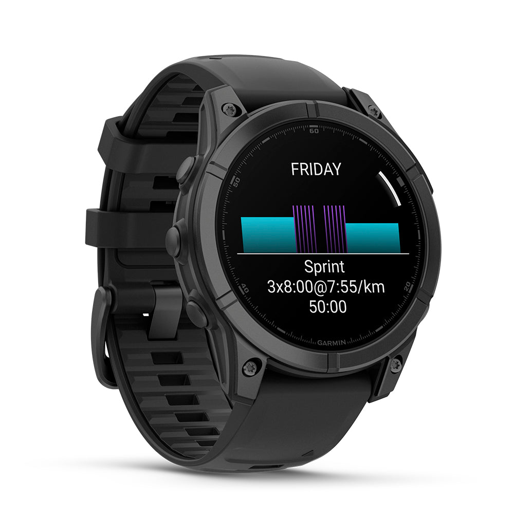 Relógio Garmin Fênix ® E Aço Cinza Ardósia e Preto