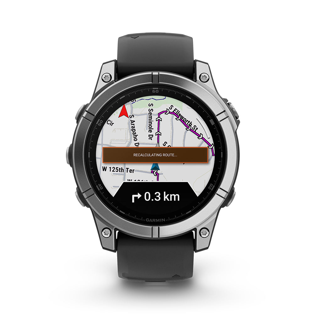 Relógio Garmin fēnix ® E Aço Inoxidável e Preto