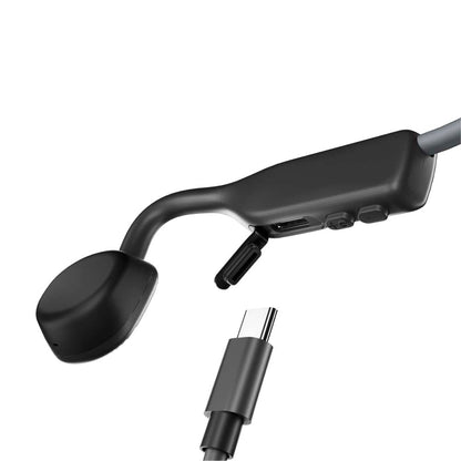 Fone de Condução Óssea Shokz OpenMove Cinza