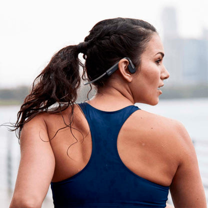 Fone de Condução Óssea Shokz OpenMove Cinza