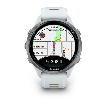 Relógio Garmin Forerunner ® 970 Titânio e Marfim/Amarelo