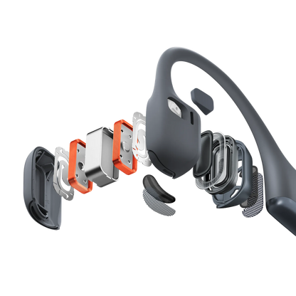 Fone de Condução Óssea Shokz OpenRun Pro 2 Preto
