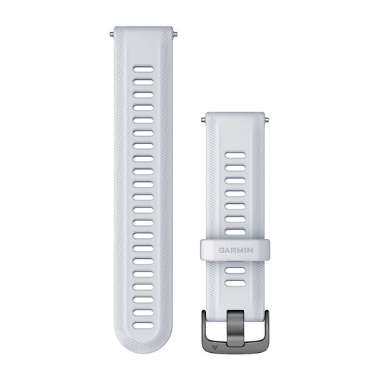 Pulseira Garmin Forerunner ® 22 mm Branco e Chumbo