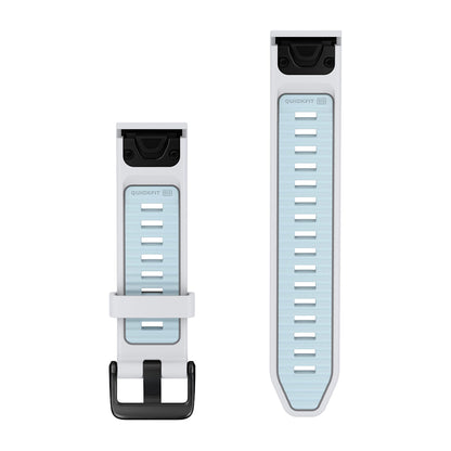 Pulseira Garmin QuickFit ® 20 mm Branco e Azul Claro