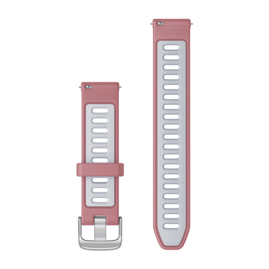 Pulseira Garmin Quick Release 18 mm Rosa e Branco