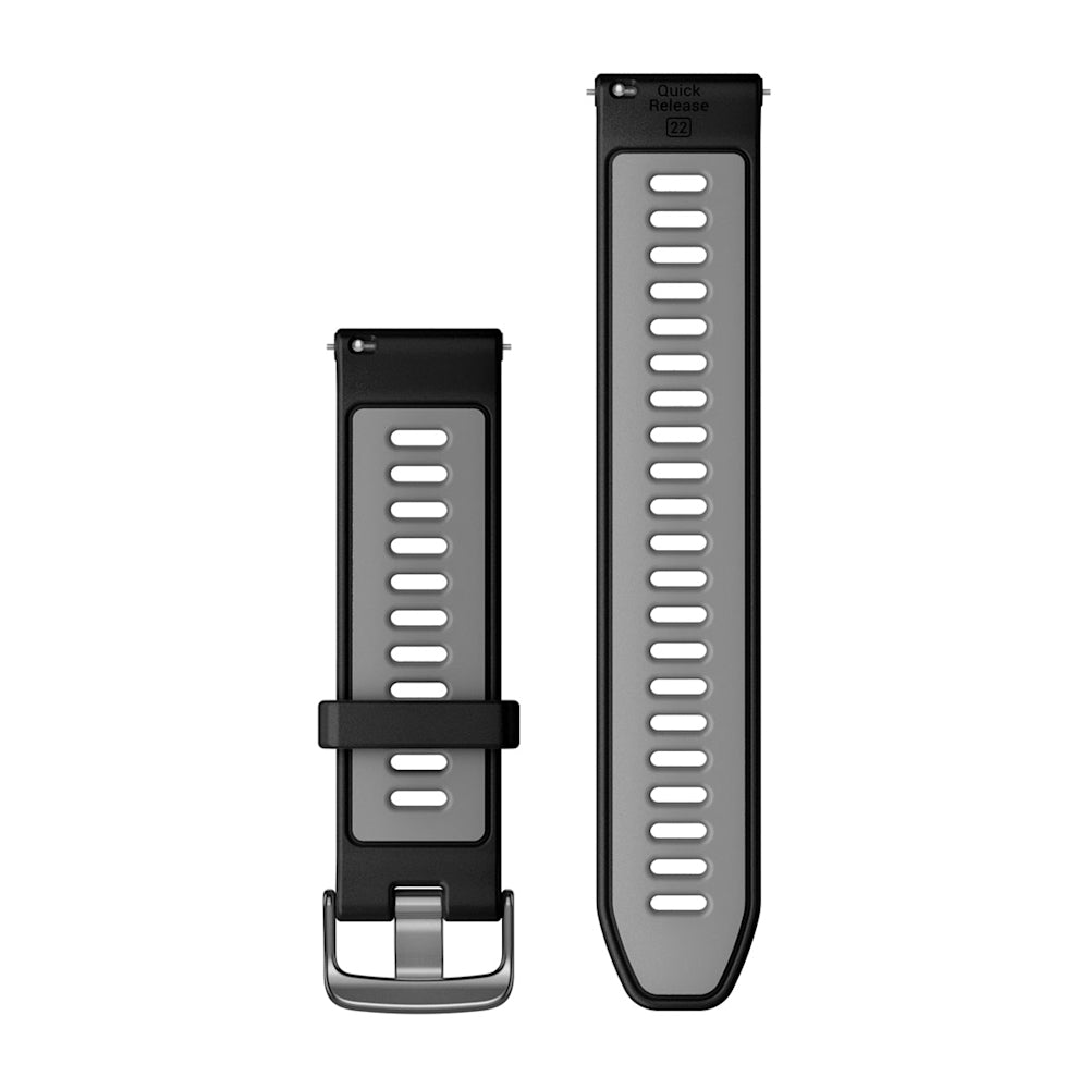 Pulseira Garmin Quick Release 22 mm Preto e Cinza
