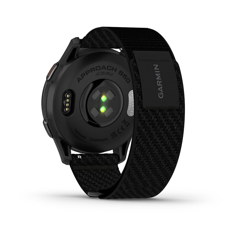 ガーミン(GARMIN) Approach S50 Black Relógio Garmin Approach ® S50 com Monitor Cardíaco de Pulso e GPS