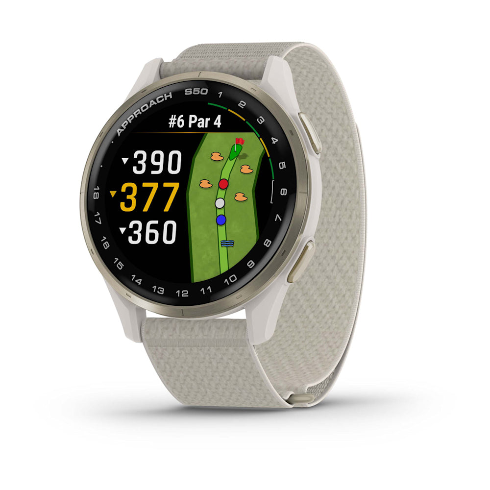 Relógio Garmin Approach ® S50 Dourado e Branco