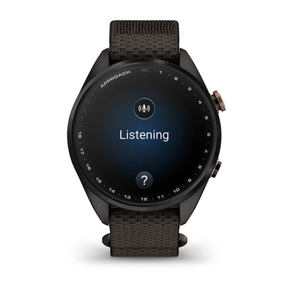 Relógio Garmin Approach ® S72 Titânio Cinza Carbono e Bronze - 43 mm
