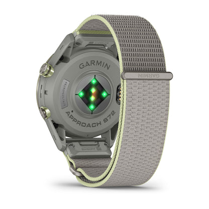 Relógio Garmin Approach ® S72 Titânio Cinza e Citron - 47 mm