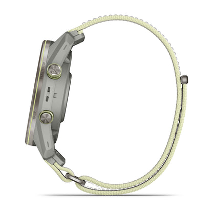 Relógio Garmin Approach ® S72 Titânio Cinza e Citron - 47 mm