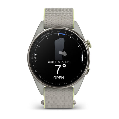 Relógio Garmin Approach ® S72 Titânio Cinza e Citron - 47 mm