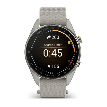 Relógio Garmin Approach ® S72 Titânio Cinza e Citron - 47 mm