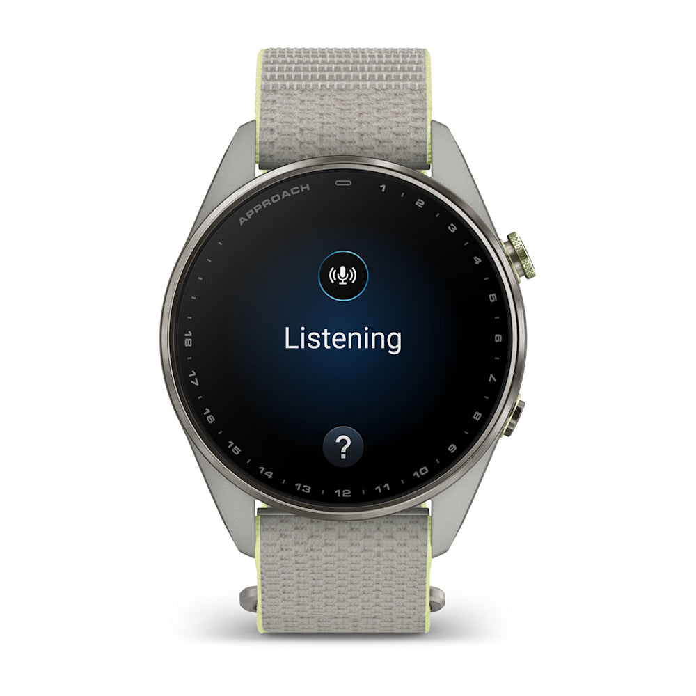 Relógio Garmin Approach ® S72 Titânio Cinza e Citron - 47 mm