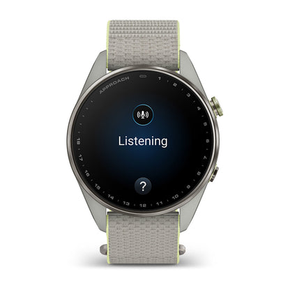 Relógio Garmin Approach ® S72 Titânio Cinza e Citron - 47 mm