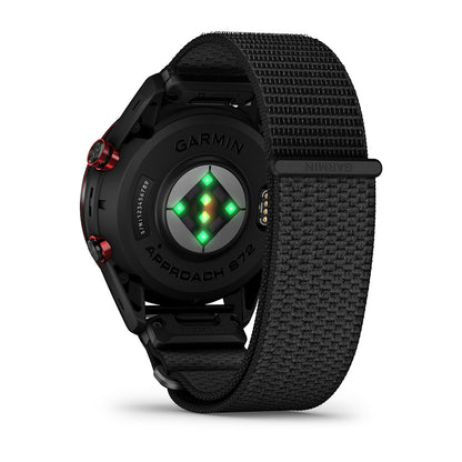 Relógio Garmin Approach ® S72 Titânio Preto e Vermelho - 47 mm
