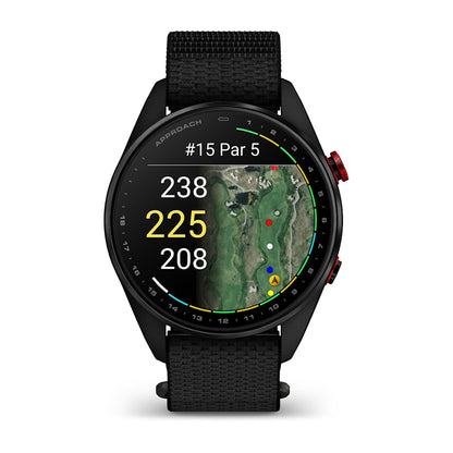 Relógio Garmin Approach ® S72 Titânio Preto e Vermelho - 47 mm