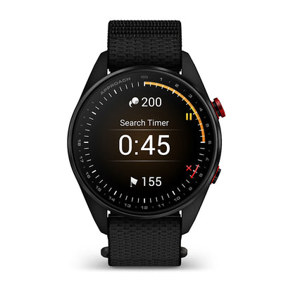 Relógio Garmin Approach ® S72 Titânio Preto e Vermelho - 47 mm