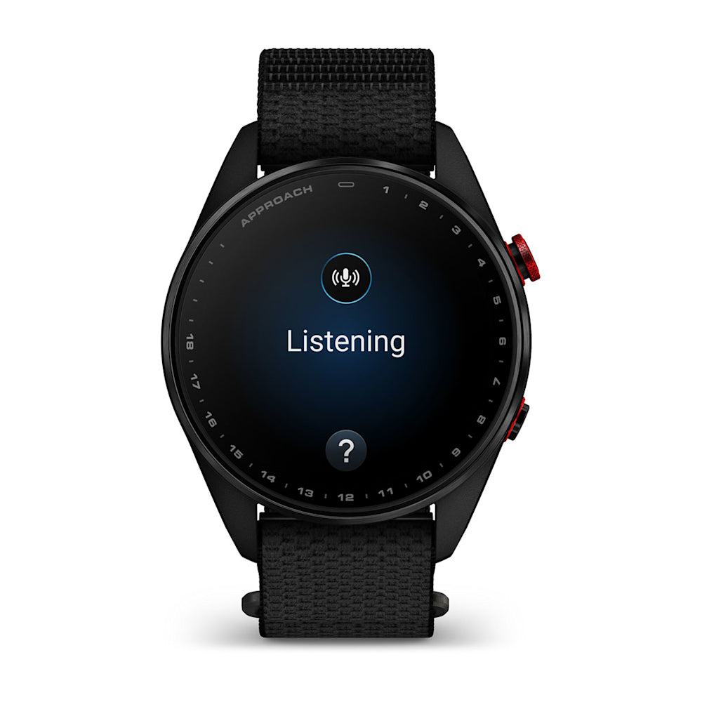 Relógio Garmin Approach ® S72 Titânio Preto e Vermelho - 47 mm