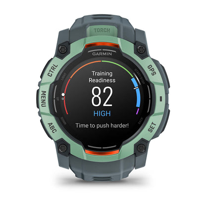 Relógio Garmin Instinct ® 3 AMOLED Neo Tropical e Cinza Crepúsculo - 50 mm