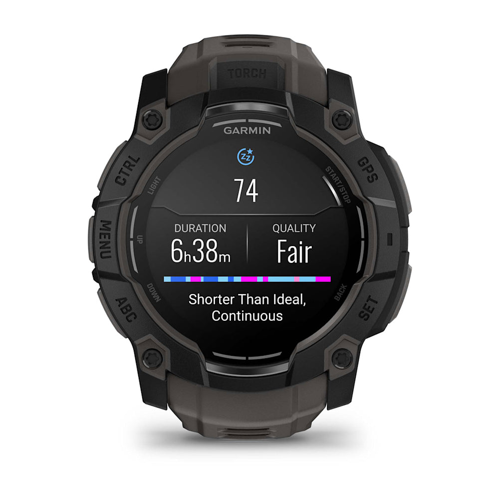 Relógio Garmin Instinct ® 3 AMOLED Preto e Grafite - 50 mm