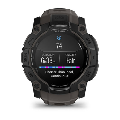 Relógio Garmin Instinct ® 3 AMOLED Preto e Grafite - 50 mm