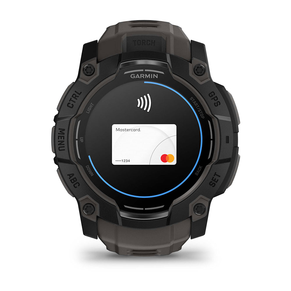 Relógio Garmin Instinct ® 3 AMOLED Preto e Grafite - 50 mm