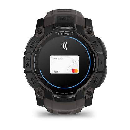 Relógio Garmin Instinct ® 3 AMOLED Preto e Grafite - 50 mm
