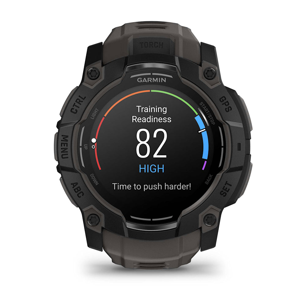 Relógio Garmin Instinct ® 3 AMOLED Preto e Grafite - 50 mm