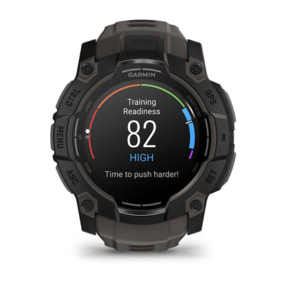 Relógio Garmin Instinct ® 3 AMOLED Preto e Grafite - 50 mm