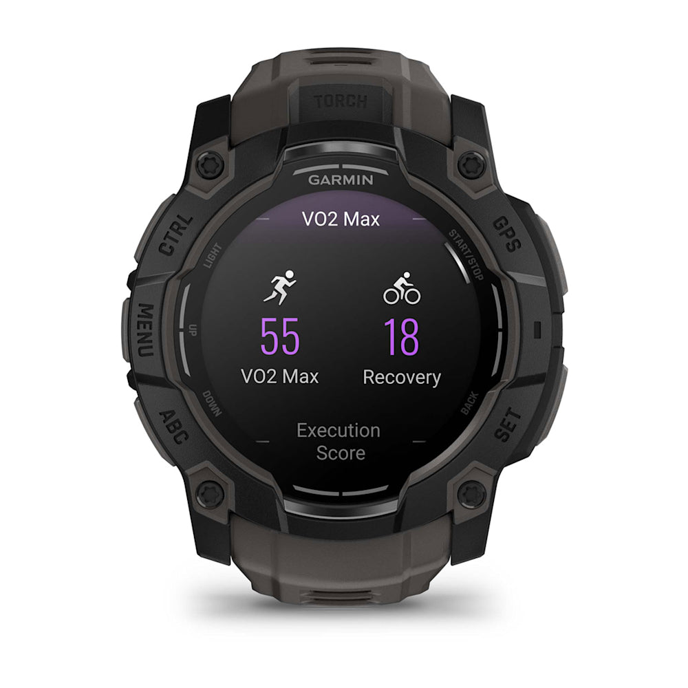Relógio Garmin Instinct ® 3 AMOLED Preto e Grafite - 50 mm