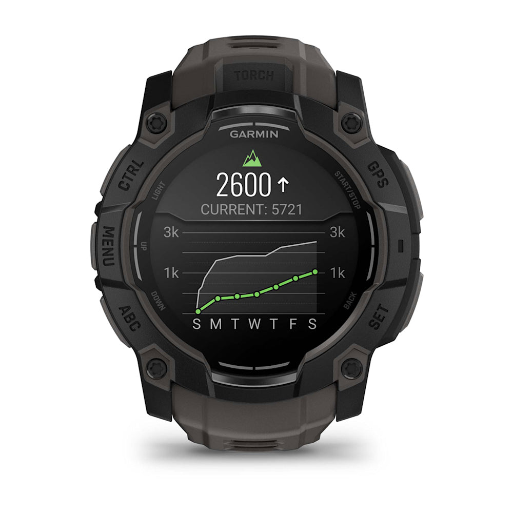 Relógio Garmin Instinct ® 3 AMOLED Preto e Grafite - 50 mm