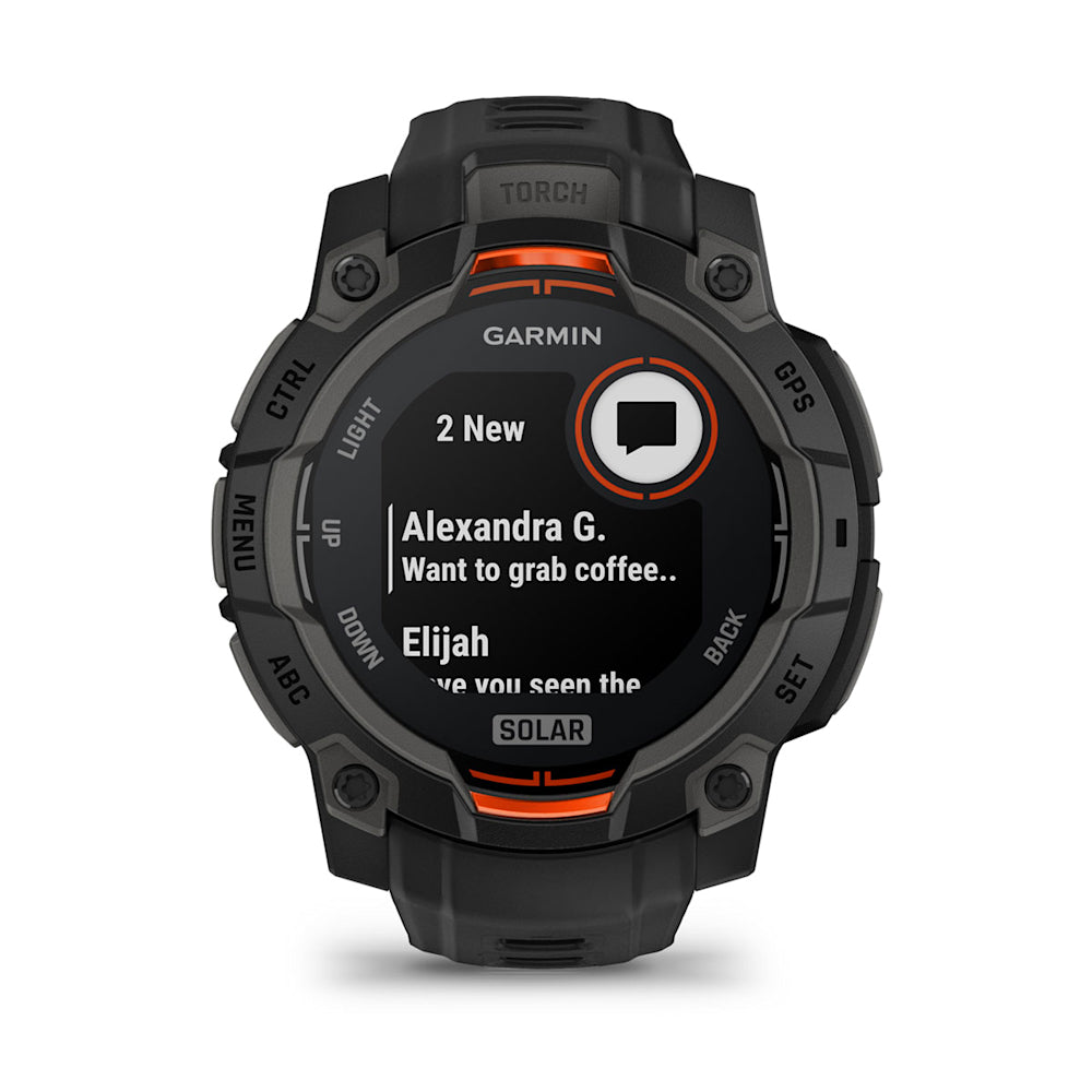 Relógio Garmin Instinct ® 3 Solar Preto - 45 mm