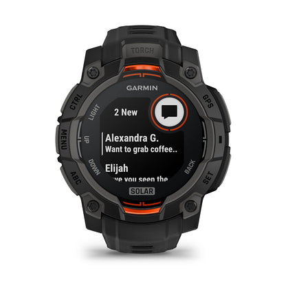 Relógio Garmin Instinct ® 3 Solar Preto - 45 mm