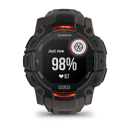 Relógio Garmin Instinct ® 3 Solar Preto e Grafite - 50 mm