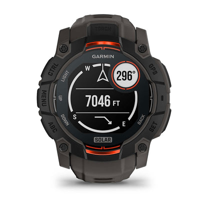 Relógio Garmin Instinct ® 3 Solar Preto e Grafite - 50 mm