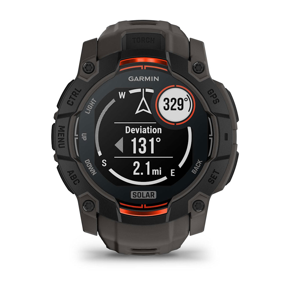 Relógio Garmin Instinct ® 3 Solar Preto e Grafite - 50 mm