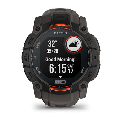 Relógio Garmin Instinct ® 3 Solar Preto e Grafite - 50 mm
