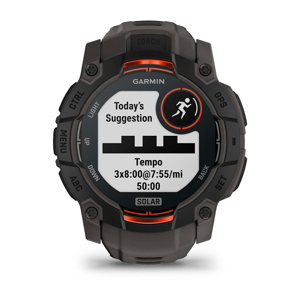 Relógio Garmin Instinct ® 3 Solar Preto e Grafite - 50 mm
