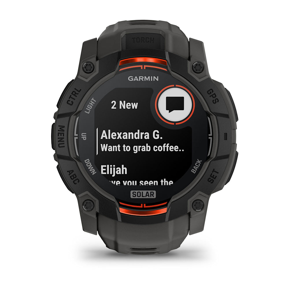 Relógio Garmin Instinct ® 3 Solar Preto e Grafite - 50 mm