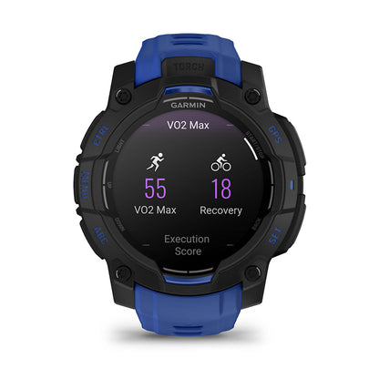 Relógio Garmin Instinct ® 3 Supernova AMOLED Preto e Azul - 45 mm