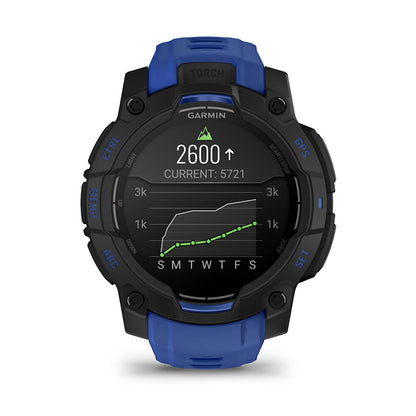 Relógio Garmin Instinct ® 3 Supernova AMOLED Preto e Azul - 45 mm