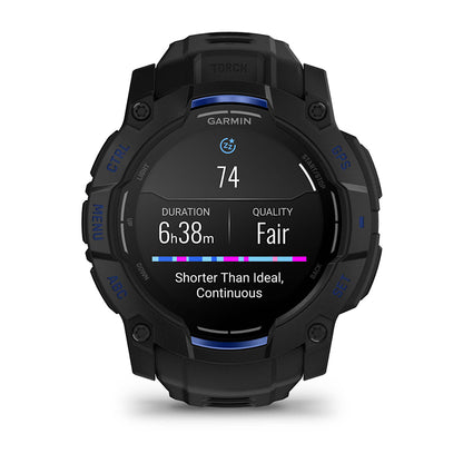 Relógio Garmin Instinct ® 3 Supernova AMOLED Preto e Azul - 50 mm