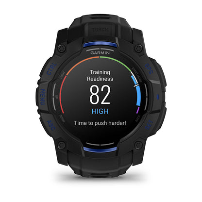 Relógio Garmin Instinct ® 3 Supernova AMOLED Preto e Azul - 50 mm