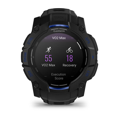 Relógio Garmin Instinct ® 3 Supernova AMOLED Preto e Azul - 50 mm