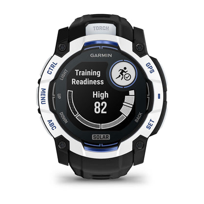 Relógio Garmin Instinct ® 3 Supernova Solar Branco/Azul/Preto - 50 mm